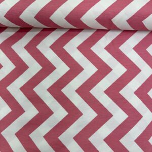 pembe dalga desenli duck kumaş